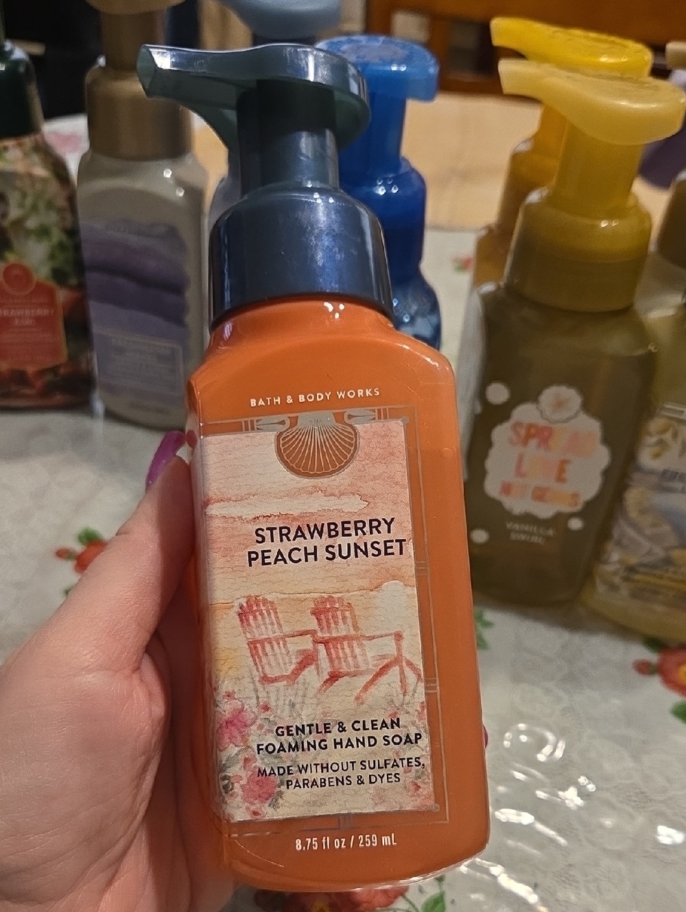 Nwt Bath & Body Works Strawberry Peach Sunset